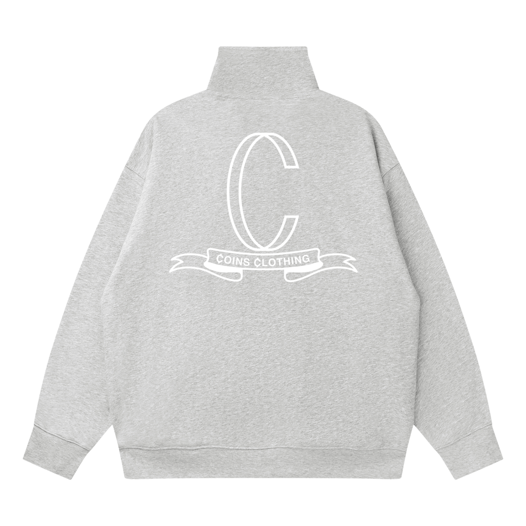 Coin$ "OG" Status Half-Zip (Light Grey)