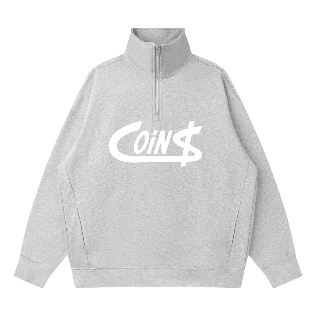 Coin$ "OG" Status Half-Zip (Light Grey)